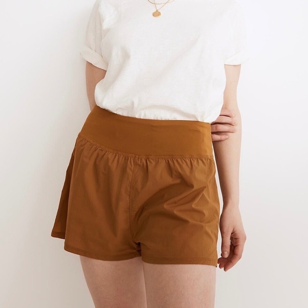 Madewell MWL Running Shorts, Antique‎ Gold (Sz M)